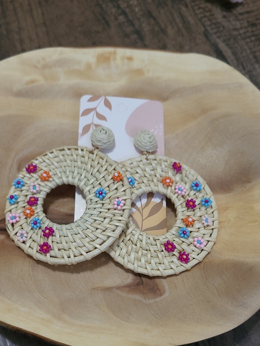 Boho Raffia Earrings